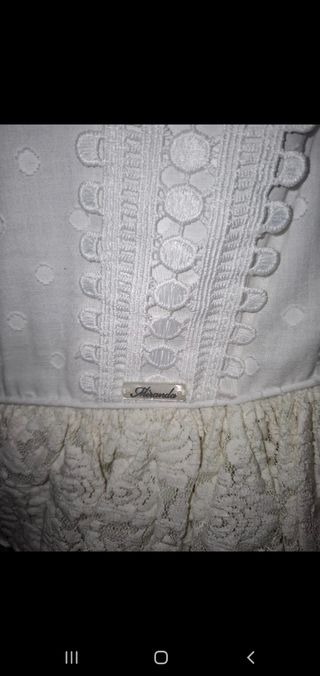 Vestido niña Miranda 10 años blanco