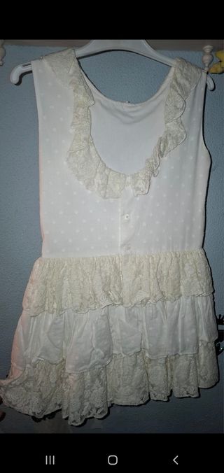 Vestido niña Miranda 10 años blanco