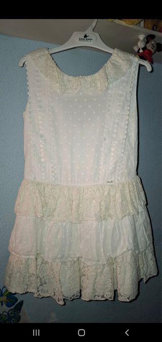 Vestido niña Miranda 10 años blanco