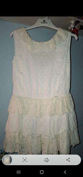 Vestido niña Miranda 10 años blanco