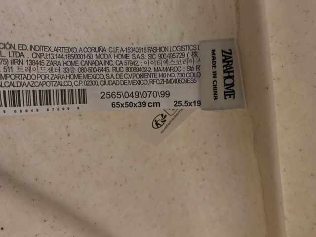 Cesto Ropa Sucia Plegable Tela y Metal