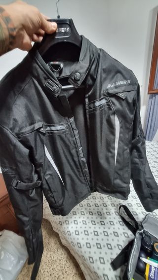 Chaqueta de moto Rainers negra