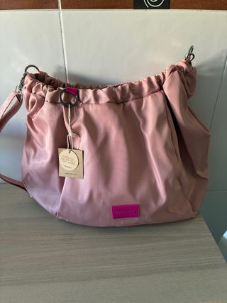 Bolso Gioseppo rosa satinado