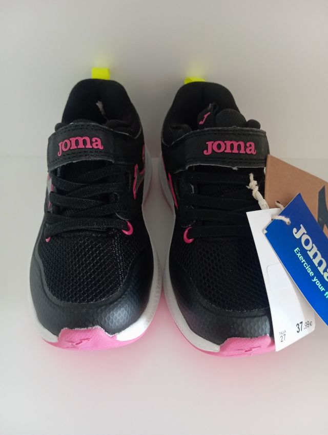 Zapatillas Joma Talla 27 Azul Marino y Rosa