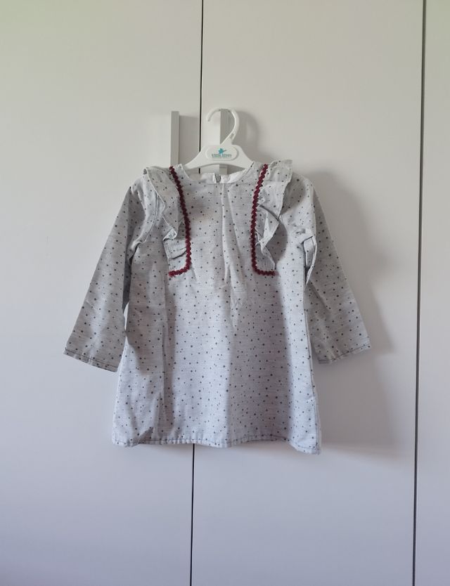 Vestido con volantes niña 4 años