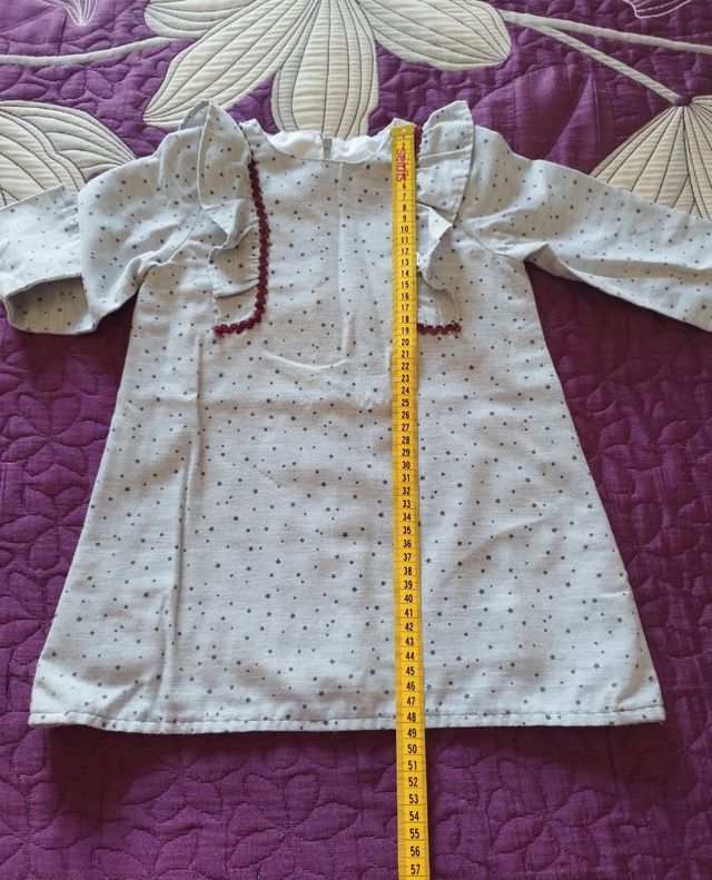 Vestido con volantes niña 4 años