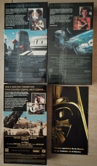 Trilogía La Guerra de las Galaxias VHS Edición Esp