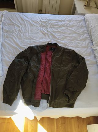 Cazadora bomber hombre verde