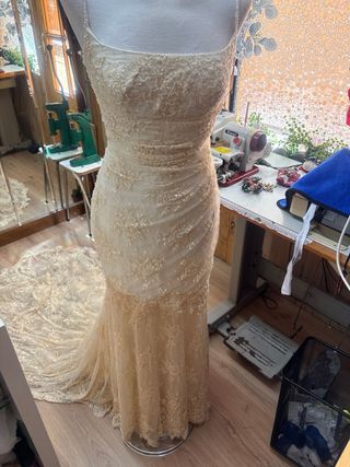 Vestido de Novia Encaje Palabra de Honor