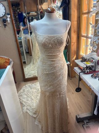Vestido de Novia Encaje Palabra de Honor