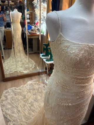 Vestido de Novia Encaje Palabra de Honor