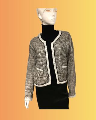 Chaqueta Naf Naf gris y blanca