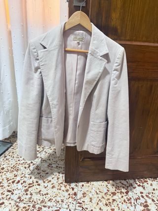 Americana beige mujer