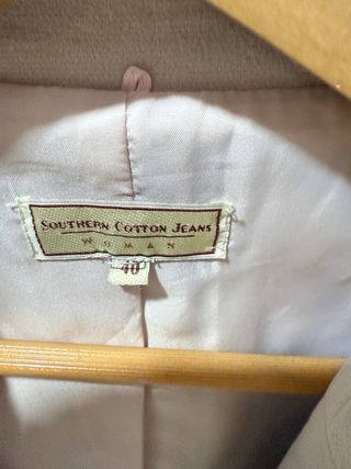 Americana beige mujer
