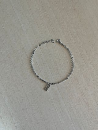 Pulsera Plata Ley Letra H