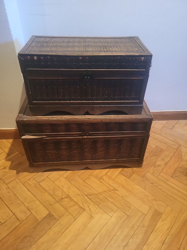 Baúles de madera decorados