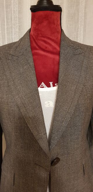 Traje de lana gris Roberto Verino