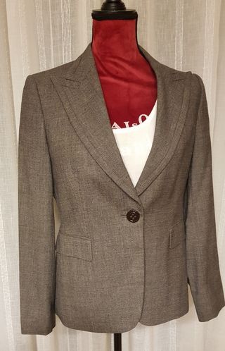 Traje de lana gris Roberto Verino