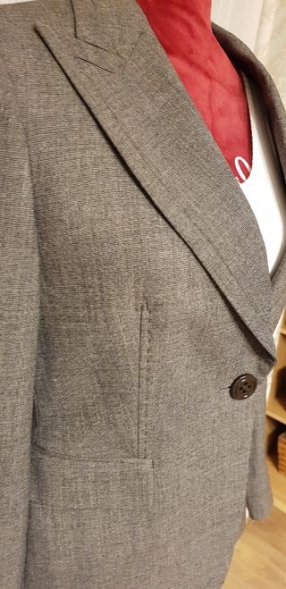 Traje de lana gris Roberto Verino