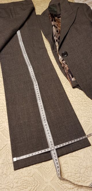 Traje de lana gris Roberto Verino