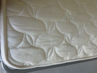 Divano letto 3 posti tessuto beige/marrone