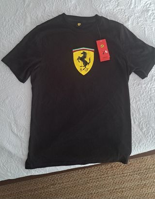 Camiseta Ferrari Negra Talla M
