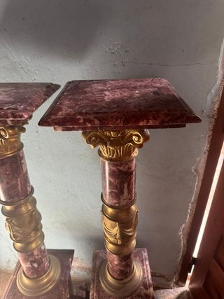 2 Columnas de Mármol Rosa