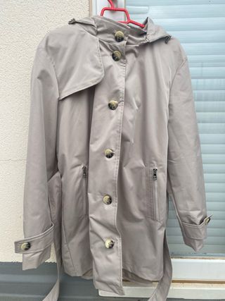 Gabardina Beige Mujer T46 Nueva con Etiqueta. 