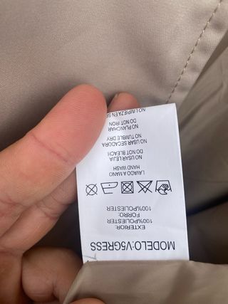 Gabardina Beige Mujer T46 Nueva con Etiqueta. 