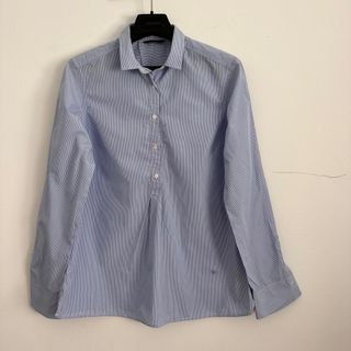 Blusa Massimo Dutti riscas azul tam M/L