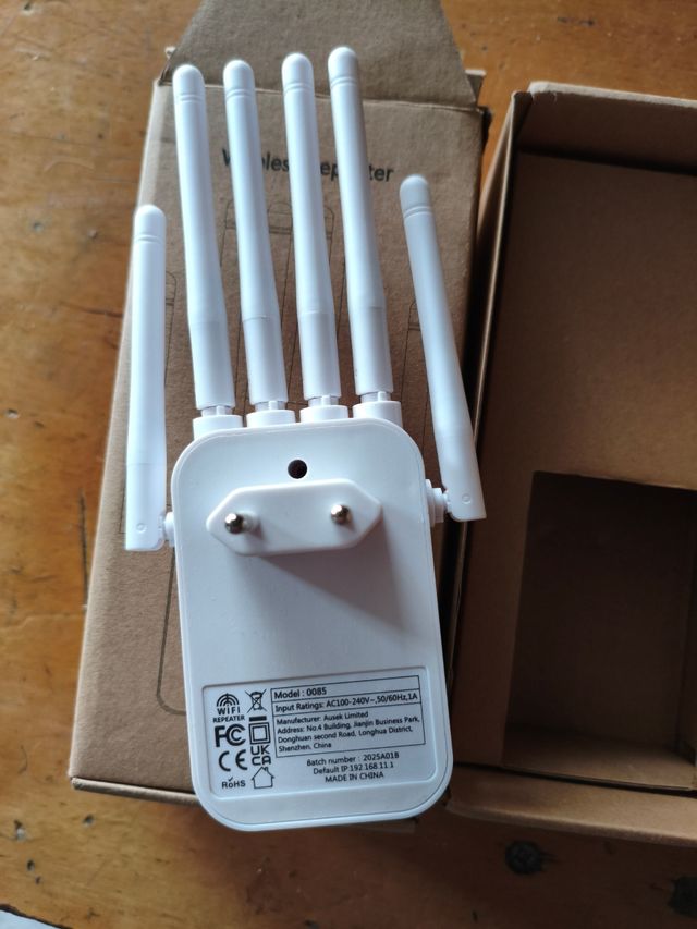 2 Repetidores WiFi 4 Antenas Blanco