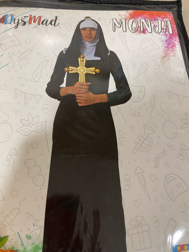 Disfraz Monja Mujer Talla M Dys Mad