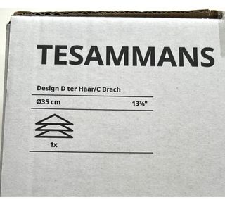 Lámpara de techo Ikea Tesammans metal 