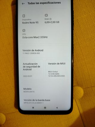 Móvil Xiaomi Redmi Note 9S Azul/Verde