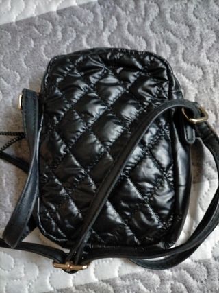 Bolso bandolera Bimba y Lola negro acolchado