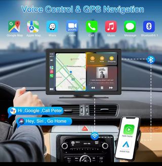 GPS Carplay 9 Waze Google Maps y multimedia 2026