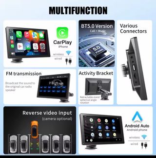 GPS Carplay 9 Waze Google Maps y multimedia 2026