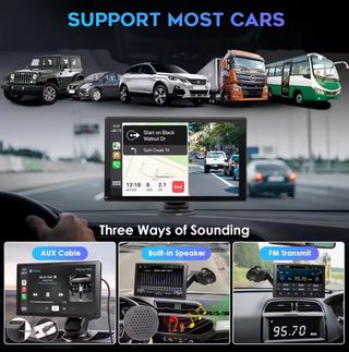 GPS Carplay 9 Waze Google Maps y multimedia 2026