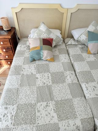 2 Camas 105x190 Canapé y Colchón