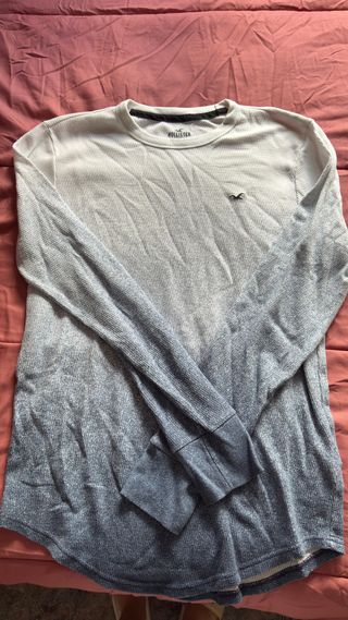 Jersey Hollister Degradado Azul Blanco