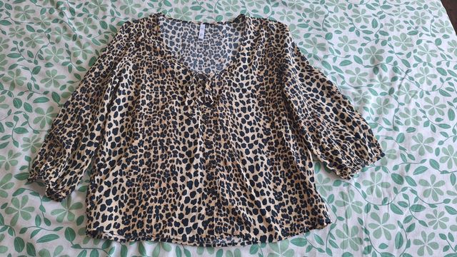 Camisa Mango Talla L Animal Print