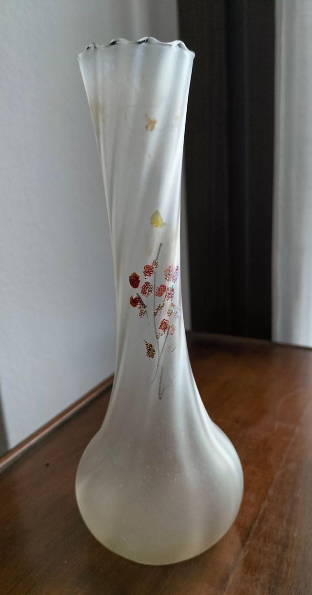 Set 2 Vasi Vetro Decorati