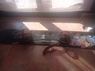 Tabla Snowboard con Fijaciones