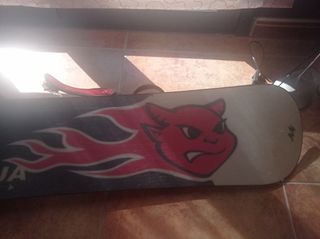 Tabla Snowboard con Fijaciones