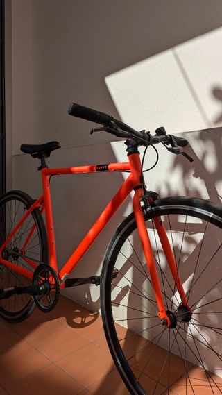Bicicleta Fixie Elops 500 Talla M Naranja
