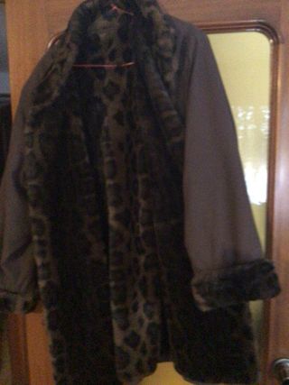 Abrigo largo con pelo interior