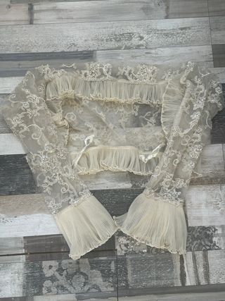 Vestido de Novia Pronovias Beige/Blanco