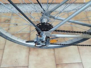 Bicicleta RAGAZZI plateada para Sra. con 21 Shiman