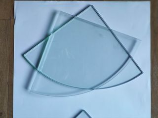 Estante balda de cristal transparente