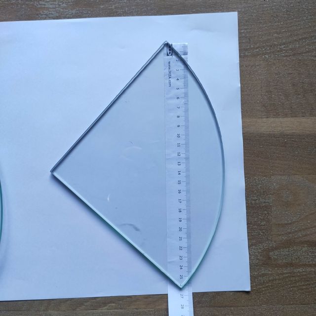 Estante balda de cristal transparente